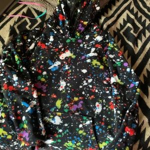 Multicolored pullover hoodie